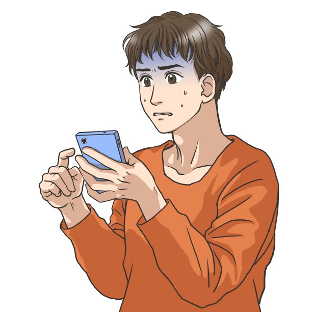 一个手里拿着智能手机的年轻人图片下载