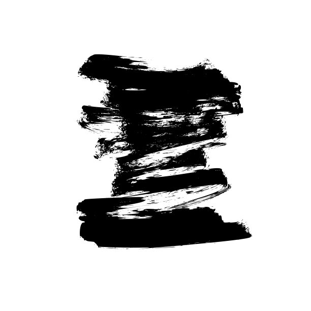 矢量黑色油漆，笔墨笔触或形状。肮脏的设计元素，框或文本背景。图片下载