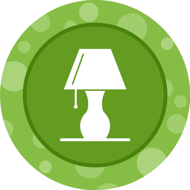 漂亮的台灯字形图标图片下载