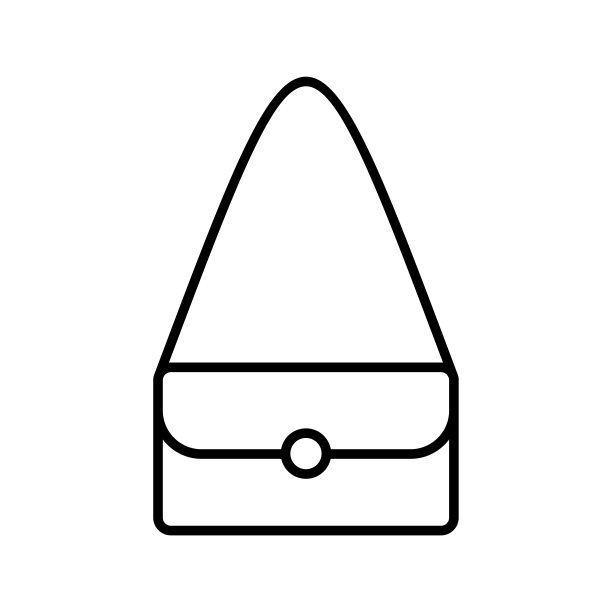 独特的肩包线条图标图片下载