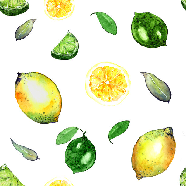 无缝模式与柑橘图片下载