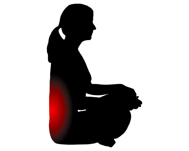 做瑜伽的女人背部疼痛图片下载