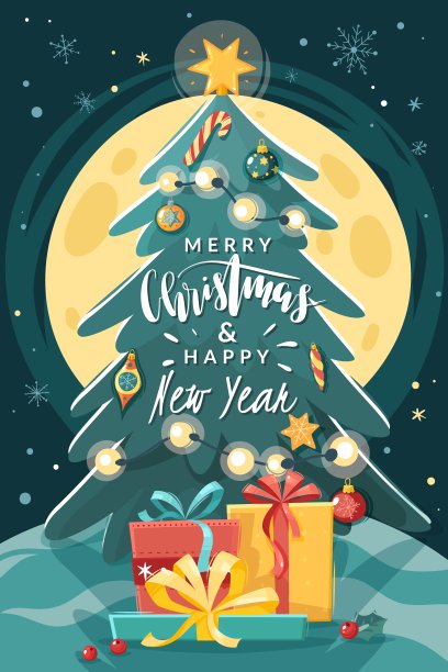 圣诞树的海报图片下载