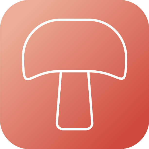 独特的蘑菇线图标图片下载