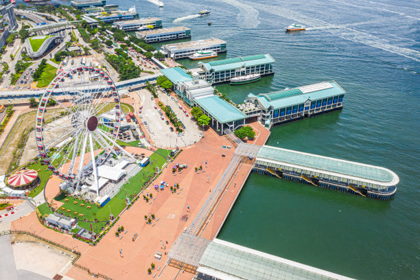 无人机拍摄的香港城市图片下载