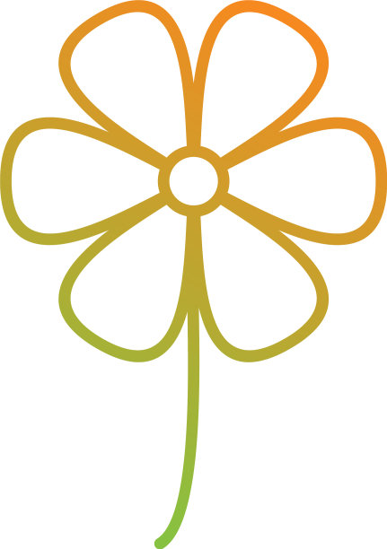 独特的花线图标图片下载