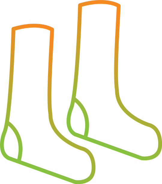 独特的袜子线图标图片下载