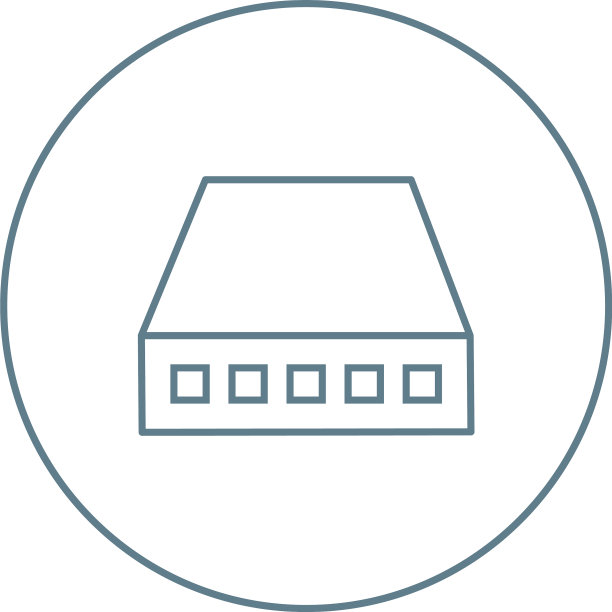 唯一的网络交换机线路图标图片下载