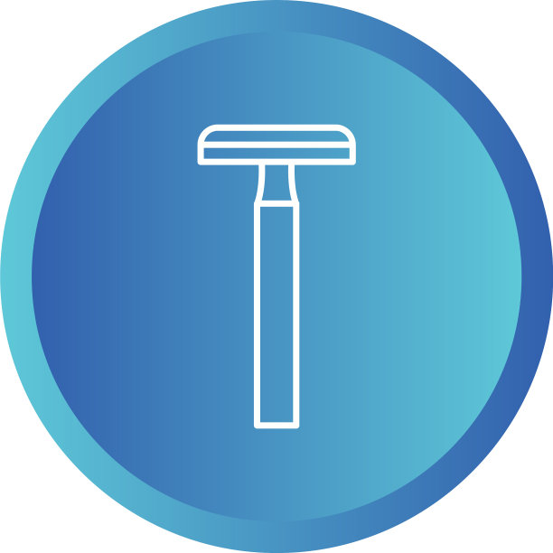 独特的剃须刀片线条图标图片下载