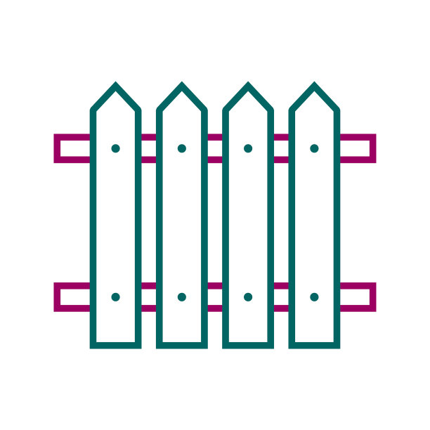 独特的栅栏线图标图片下载