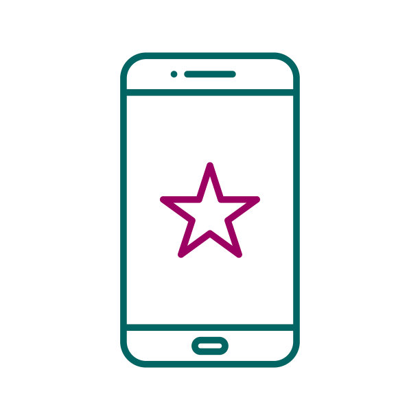 独特的星形线图标图片下载