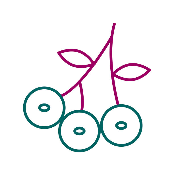 独特的蓝莓系列图标图片下载