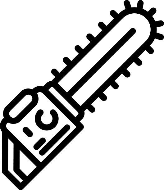 家居链锯图标轮廓风格图片下载