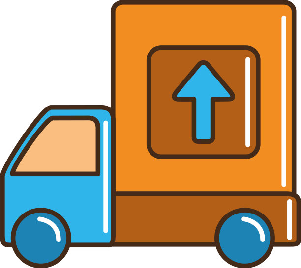 卡车货物运输货物输送线图片下载