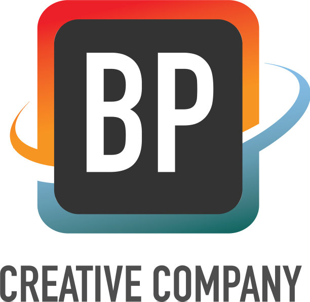 首字母bp swoosh创意设计标志图片下载