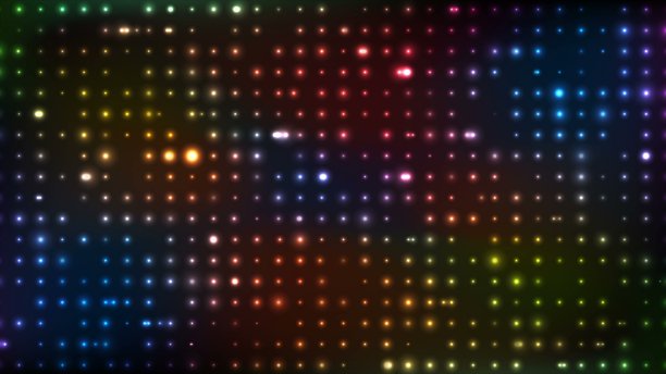 霓虹灯闪烁的彩色灯光抽象的背景图片下载