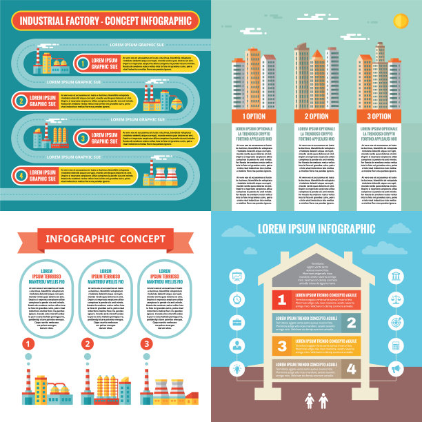 业务信息图模板概念图片下载