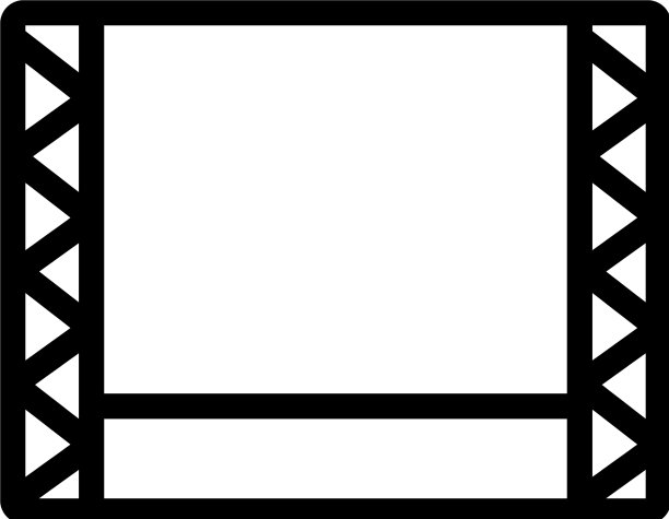 场景图标孤立的轮廓符号图片下载