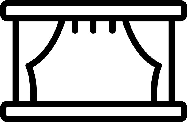 场景图标孤立的轮廓符号图片下载