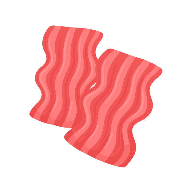 矢量卡通培根插图图标图片下载