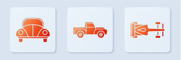 集皮卡车、大众甲壳虫和图片下载