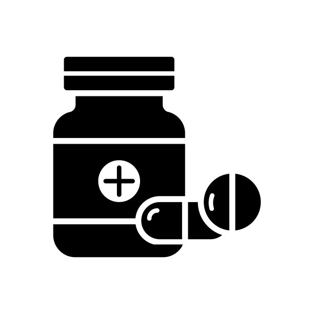 药瓶图标设计矢量模板图片下载