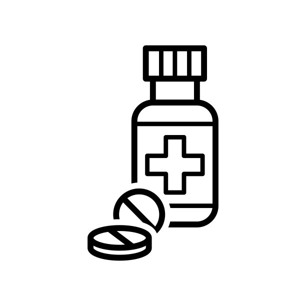 药瓶图标设计矢量模板图片下载