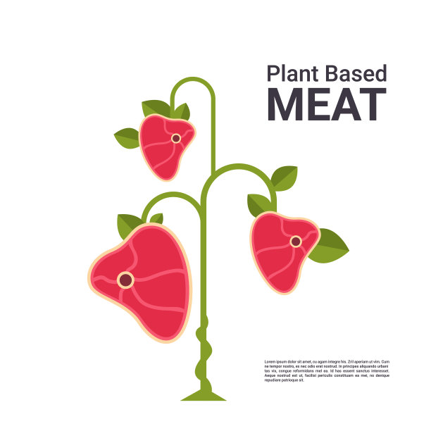植物为基础的素食牛排生态食物树超越肉类有机天然素食的概念复制空间图片下载