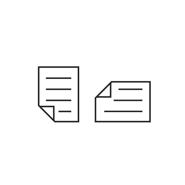 矢量a4模型简单的图标。llustration论文文档。图片下载