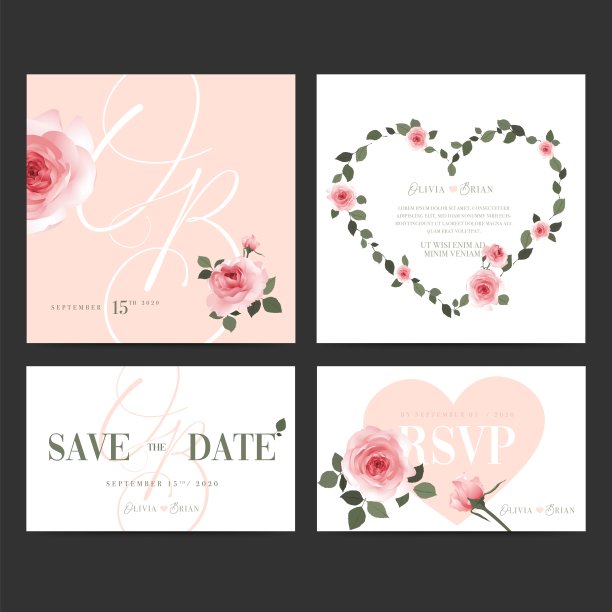 邀请卡设计。图片下载