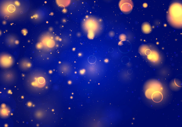 蓝色光散景图片下载