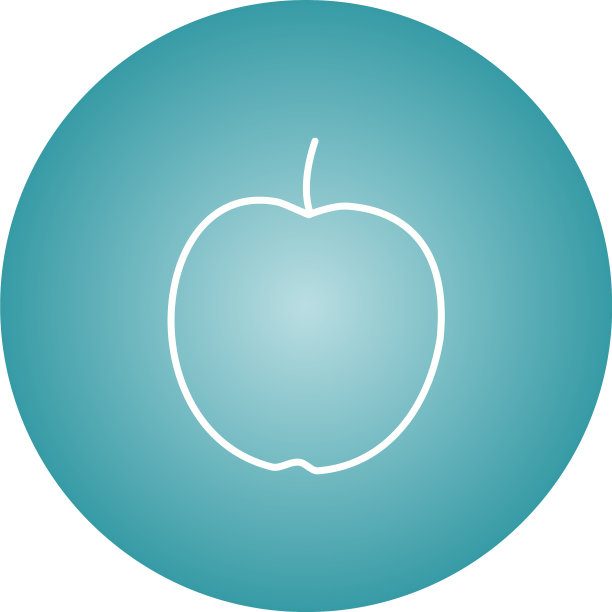 独特的苹果线图标图片下载