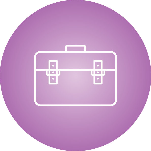 独特的公文包线图标图片下载