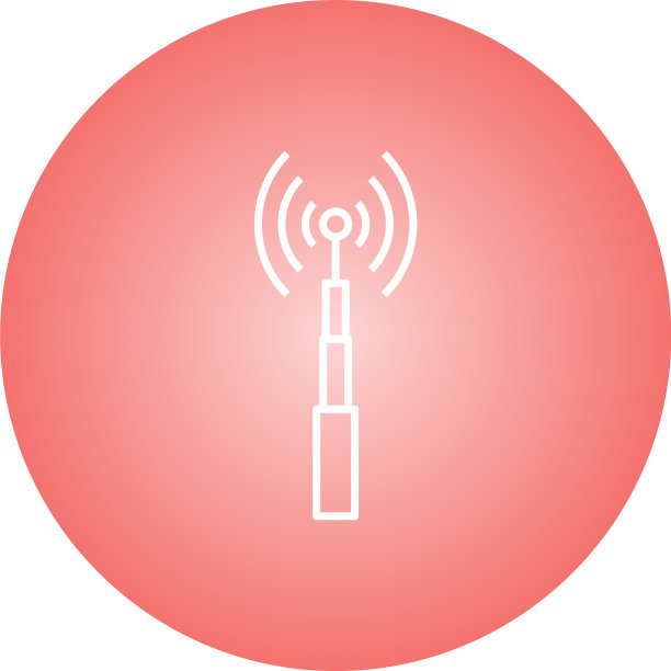 独特的电信塔线条图标图片下载
