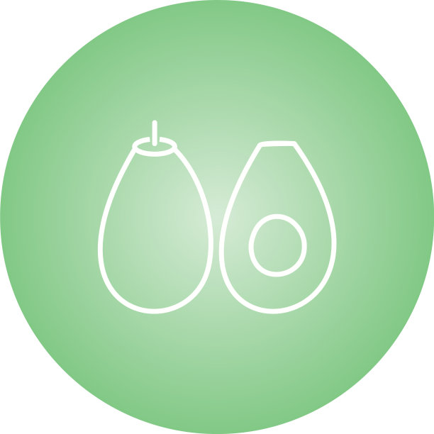 独特的鳄梨系列图标图片下载