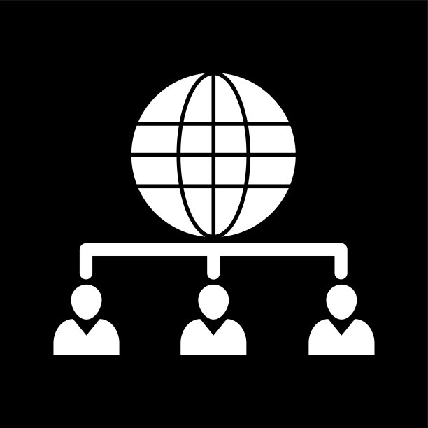 独特的Web客户端服务器字形图标图片下载