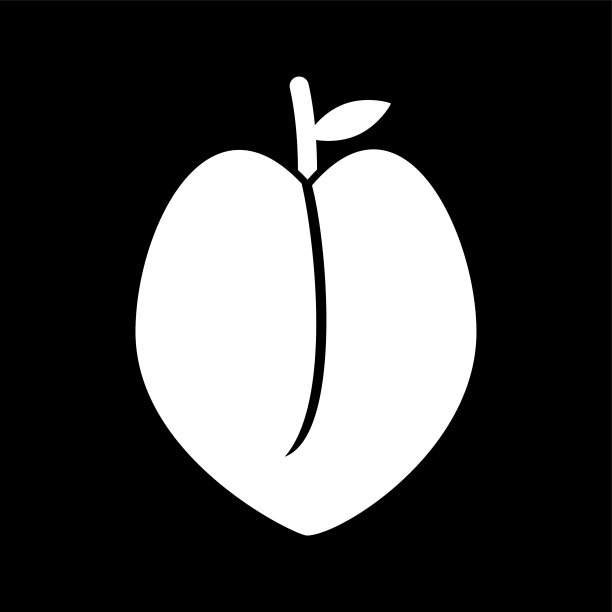 独特的桃字形图标图片下载