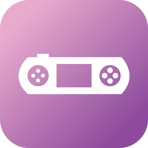 独特的游戏机字形图标图片下载