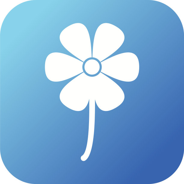 独特的花字形图标图片下载