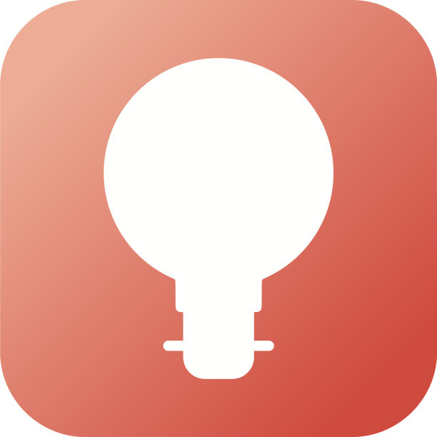 独特的灯泡ii字形图标图片下载