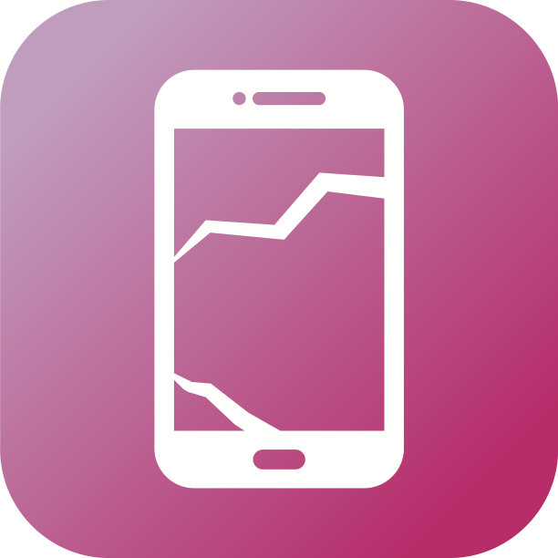 独特的破手机字形图标图片下载