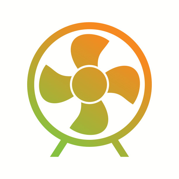 独特的电扇字形图标图片下载