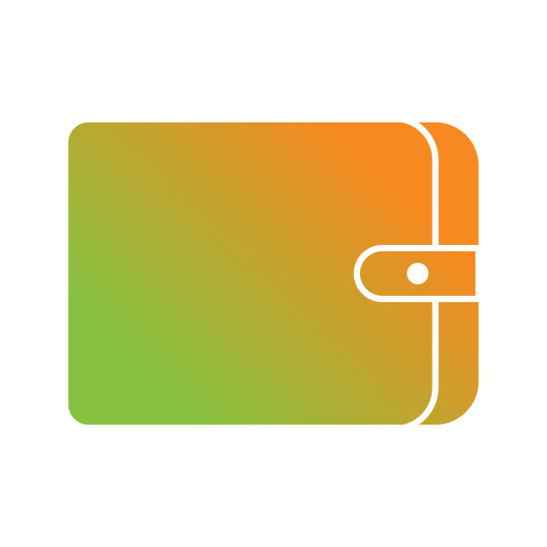 独特的钱包字形图标图片下载