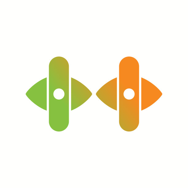 独特的袖扣字形图标图片下载