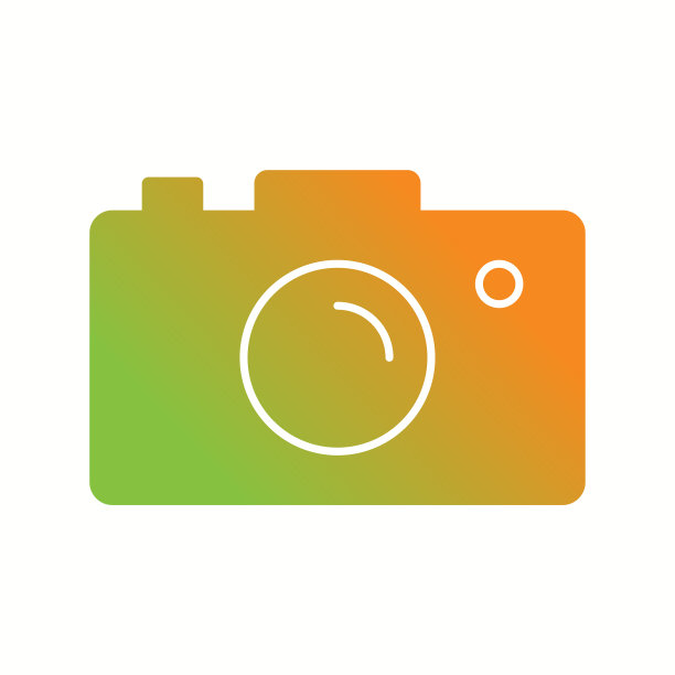 独特的相机字形图标图片下载