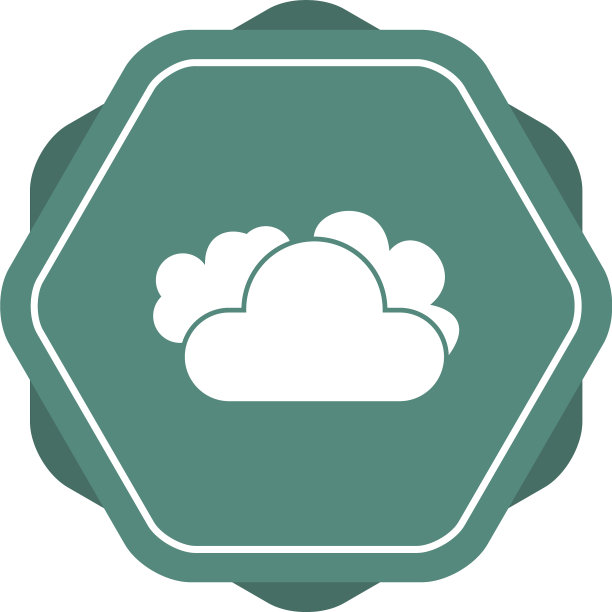 云独特的字形图标图片下载