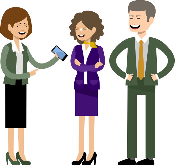 微笑的商务人士，办公室职员图片下载