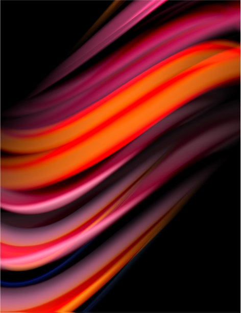 丝绸光滑的线条上的黑色液体液体的颜色图片下载