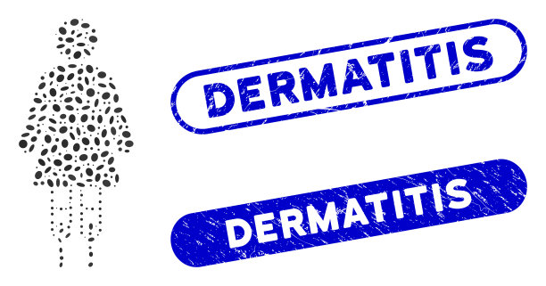 椭圆形拼贴女拐杖与苦恼图片下载