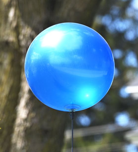 蓝气球贴棒图片下载